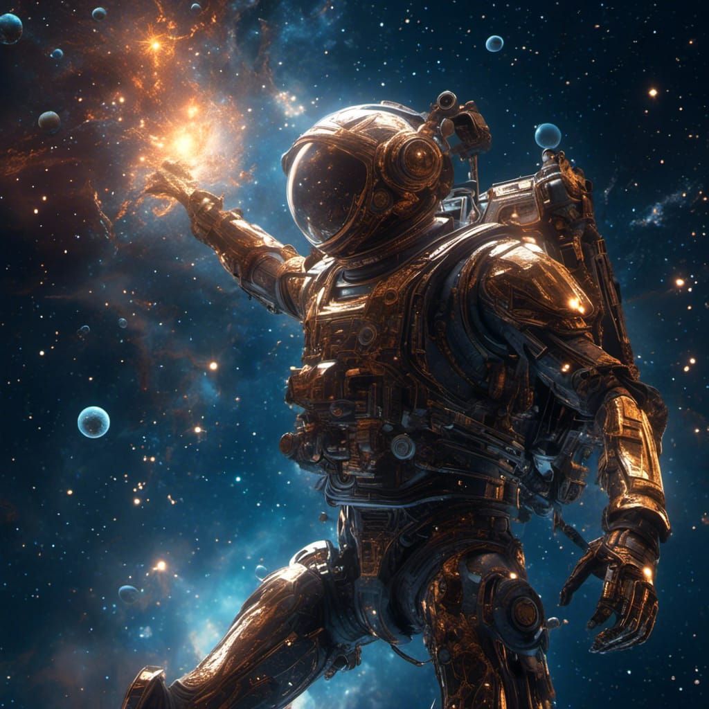 Orion Constellation in Hyperreal Science Fiction Style