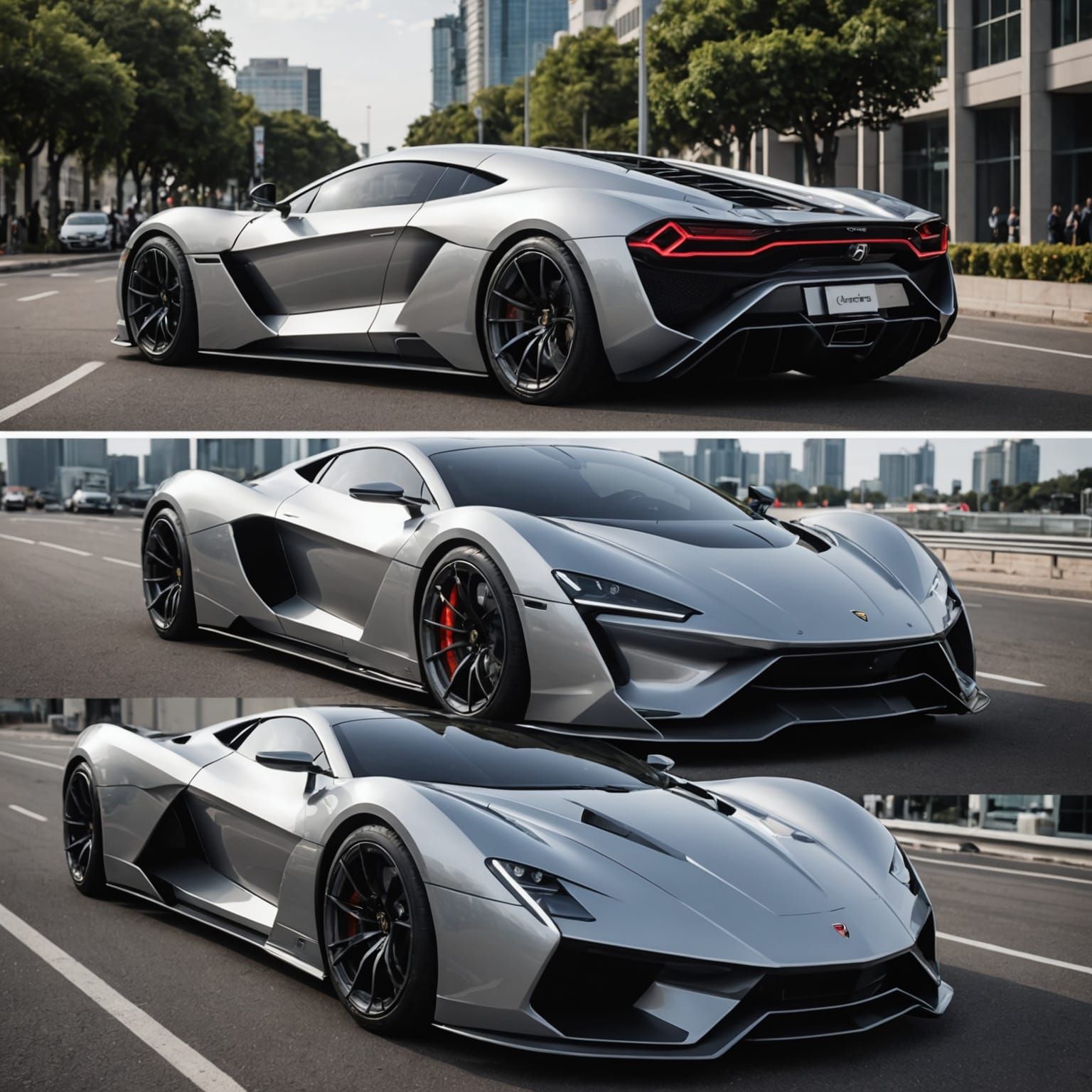 Futuristic Supercar Concept Design