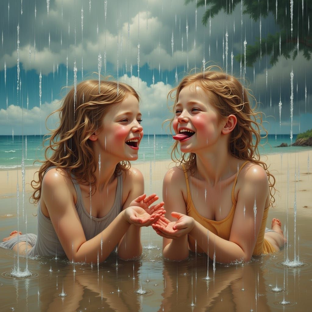 Summer Rain Childhood Fun 6