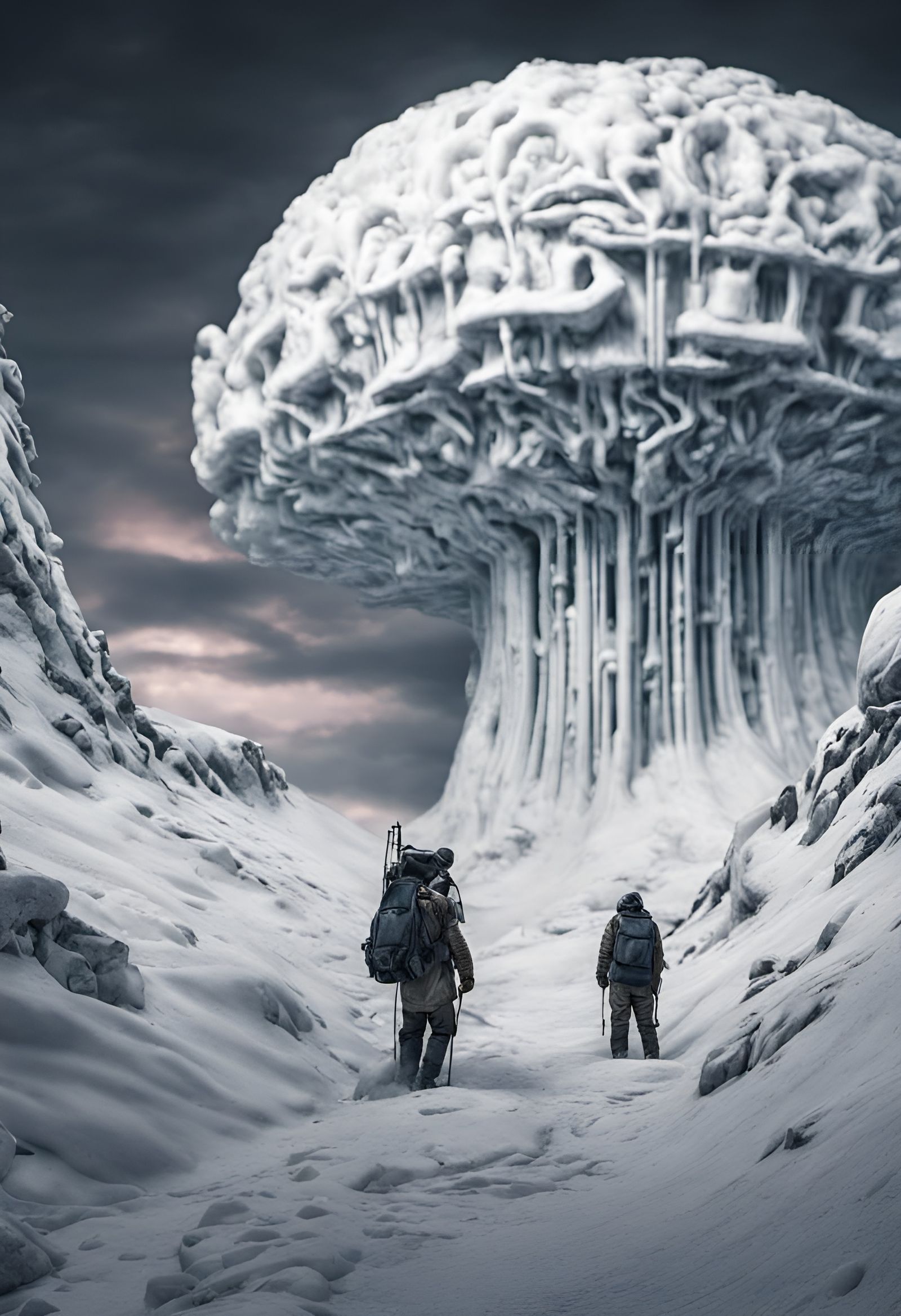 Hyperrealistic Ice Cream Mushroom, Mountains of Madness