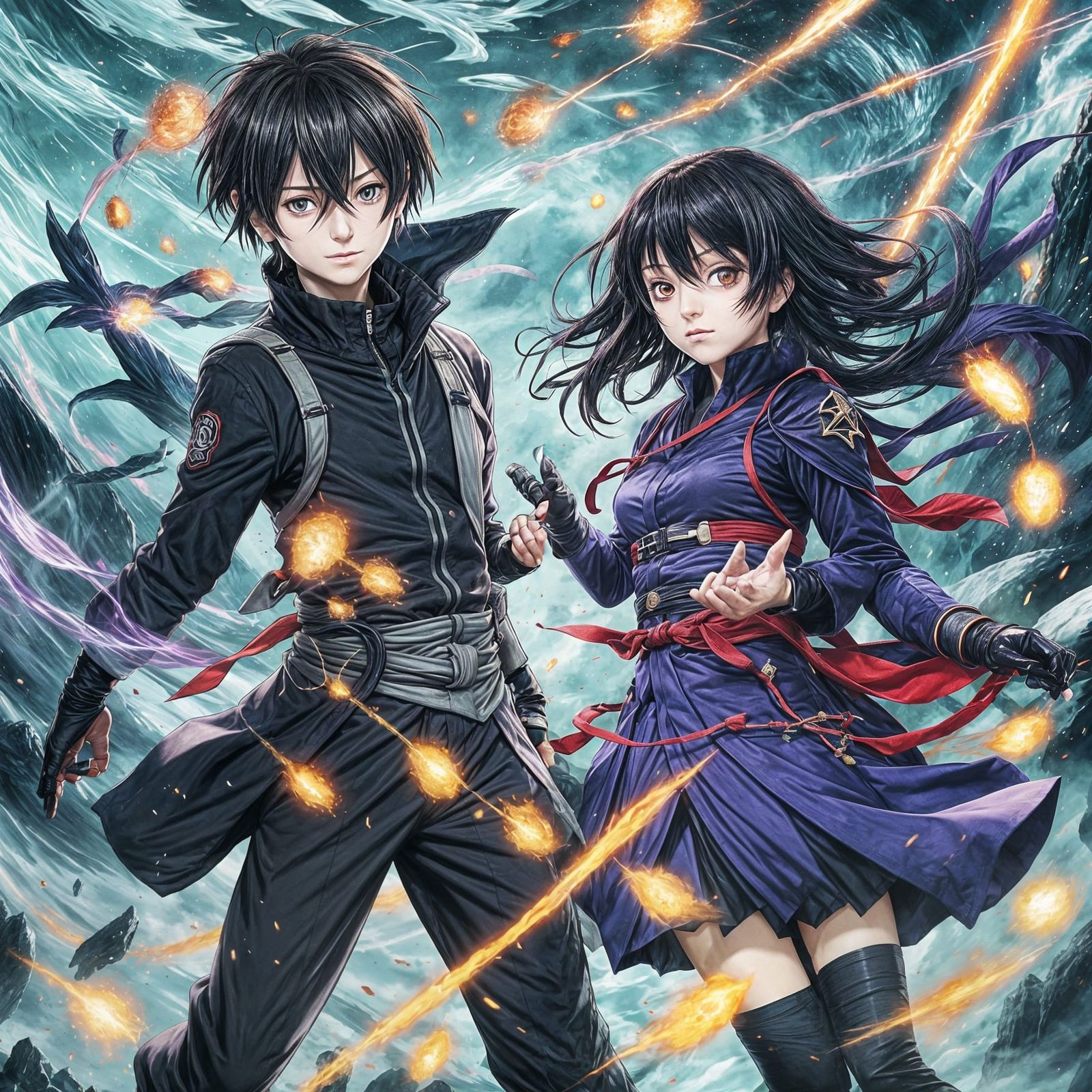 Gojo Uses Domain Expansion in Anime Style