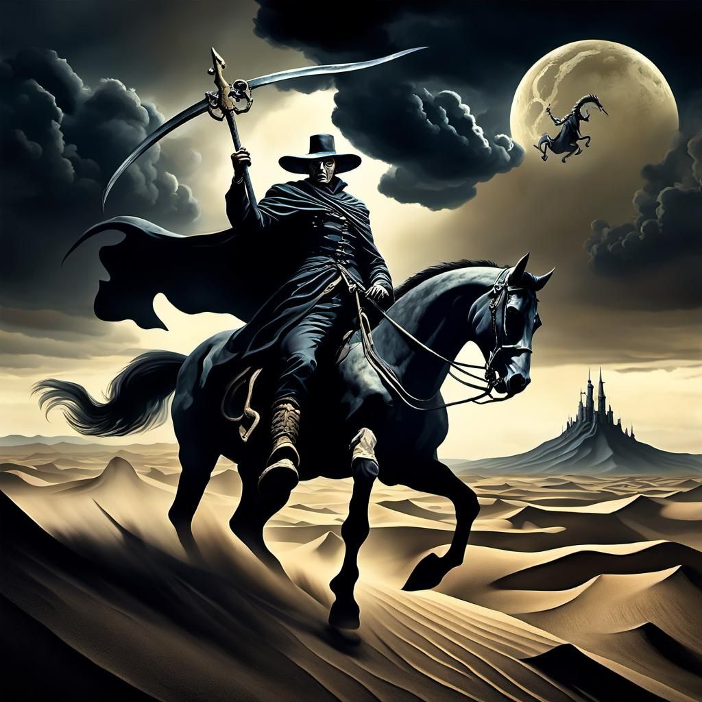 Apostle of Doom Rides Through a Bleak, Dark Fantasy Landscap...