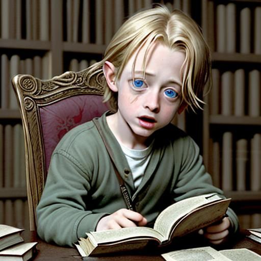 "The Pagemaster," the main character who gets transported in...