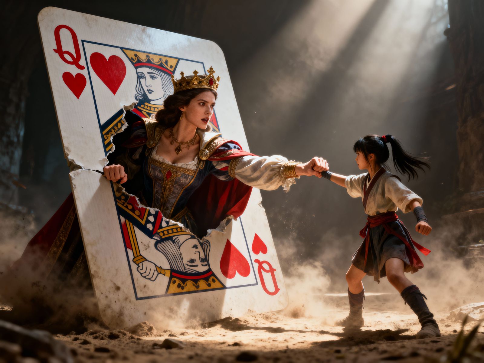 Queen of Hearts Card Emerges to Aid Girl