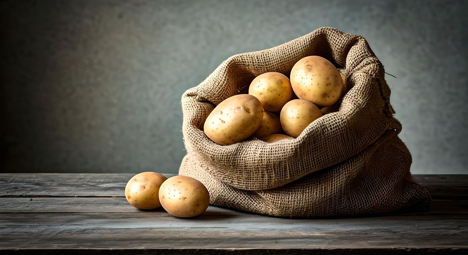Simple AI Image of a Bag of Potatoes