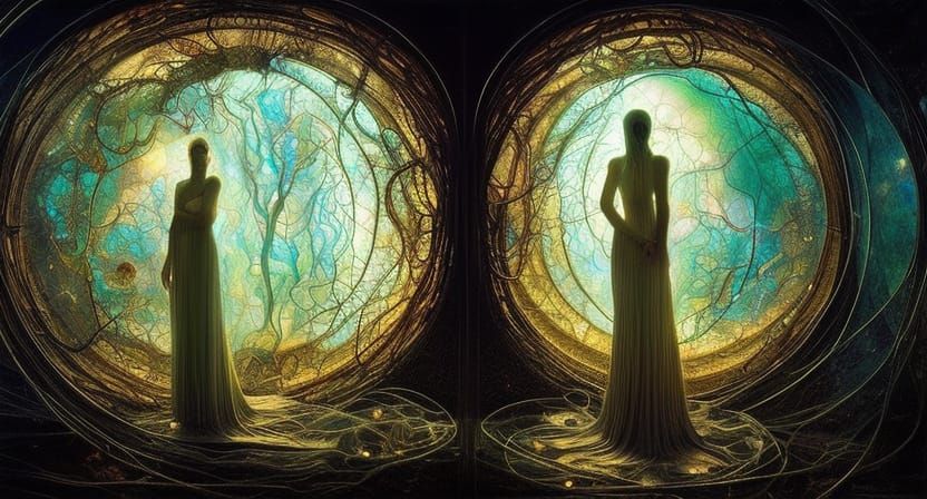 Surreal Soul in Crystal Glass Box