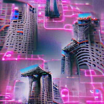 Cyber Concrete Jungle AI Interpretation