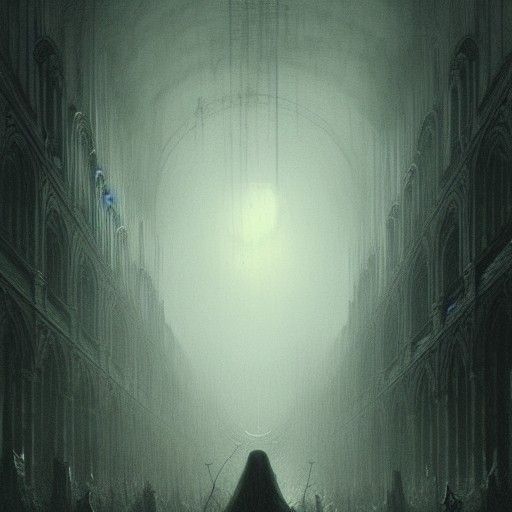 Horror Scene in Gustave Doré Style