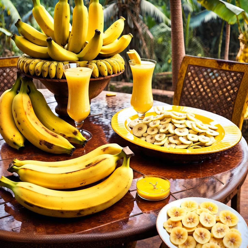 Lush Yellow Banana Feast in India