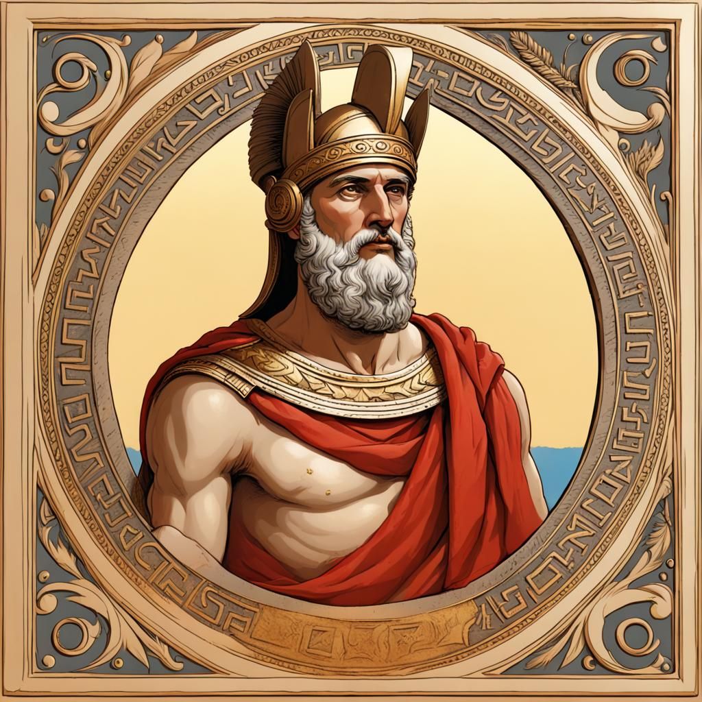 Ancient Greek General and Sun God Priest