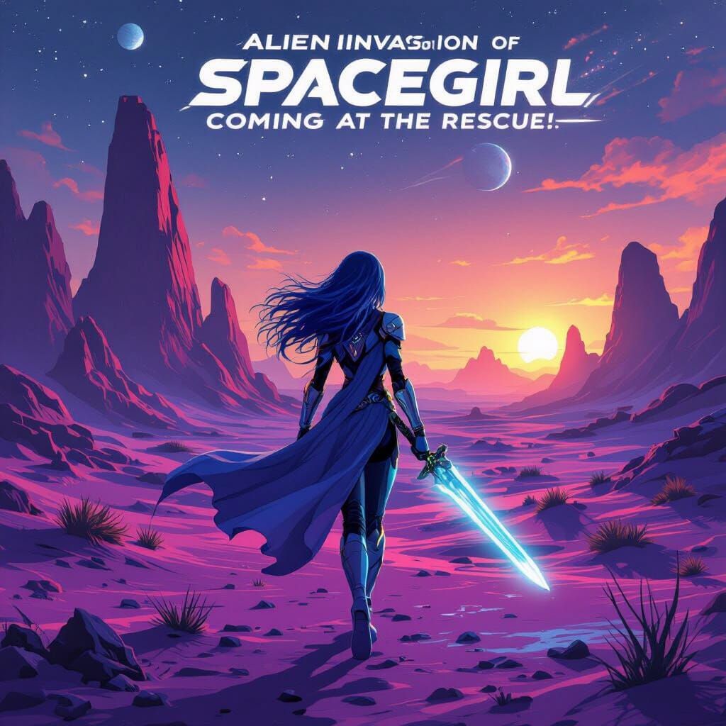 comic book with 4 separate part anf fancy header title of a ...