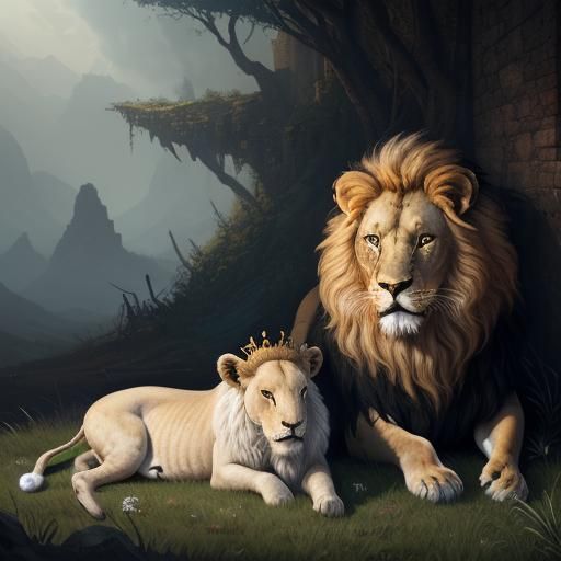 Lion and Lamb: Fantasy Concept Art