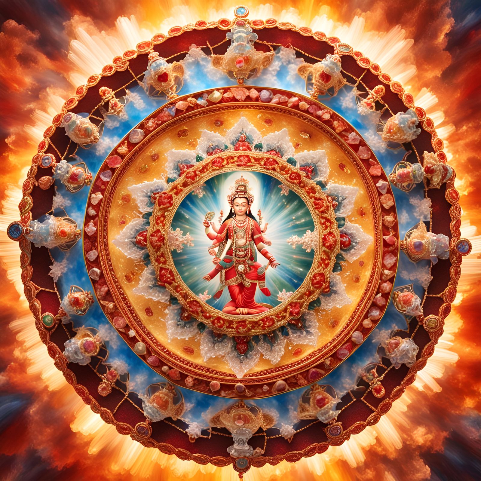 Crystal Vajrayogini Mandala in Divine Light