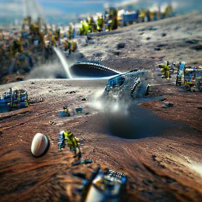 Rocket Landing on Alien Planet