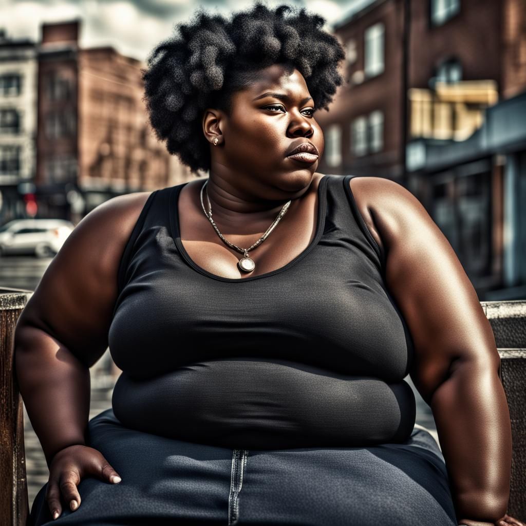 Hyperrealistic Portrait of a Beautiful Black Woman