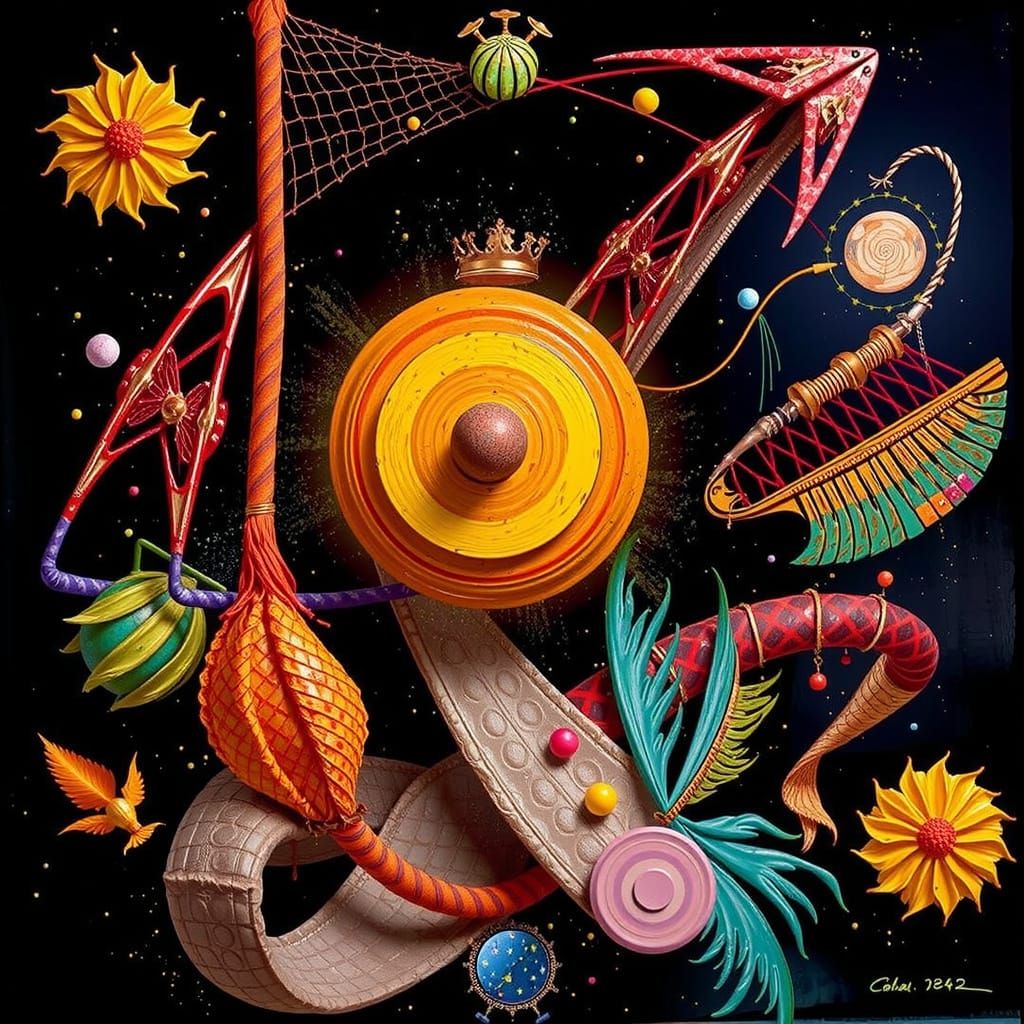 Dynamic Swirling Curves in Abstract Motion