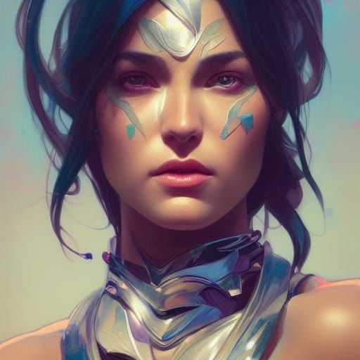 Detailed Superhero Portrait with Dynamic Lighting