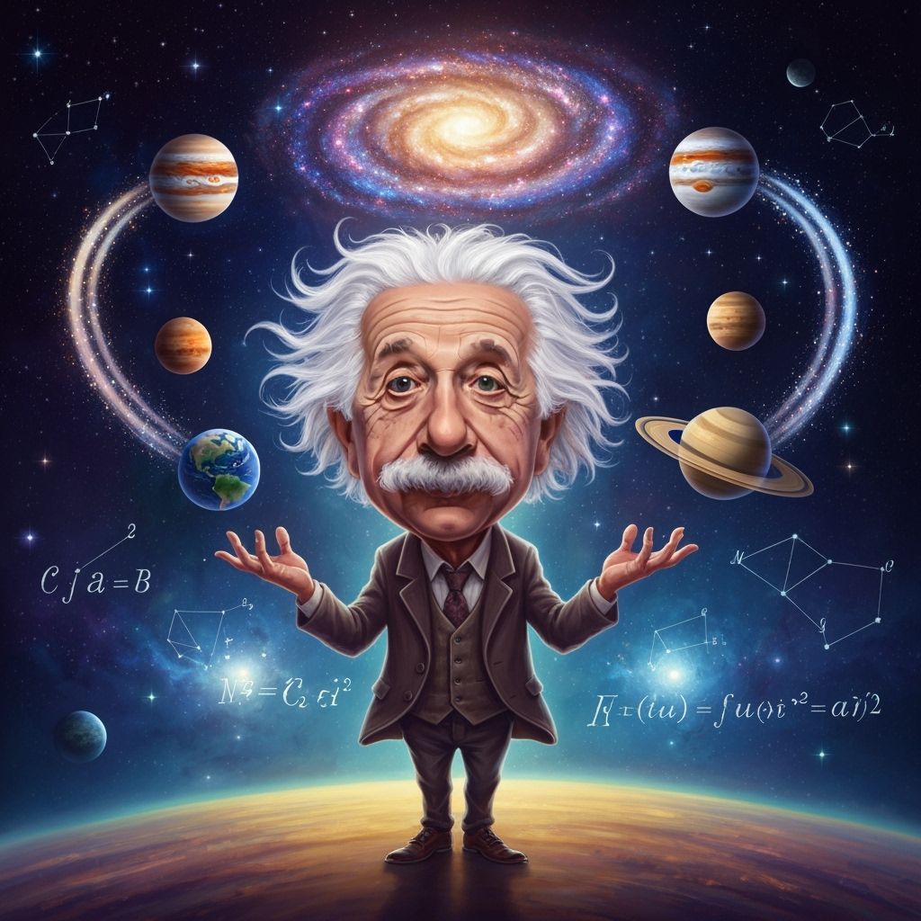 Einstein Juggling Planets in a Cosmic Galaxy