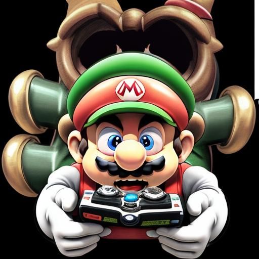 Mario Bros Warp Pipe Digital Art