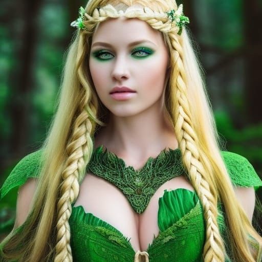 Fantasy Elven Princess in Graffiti Art Style