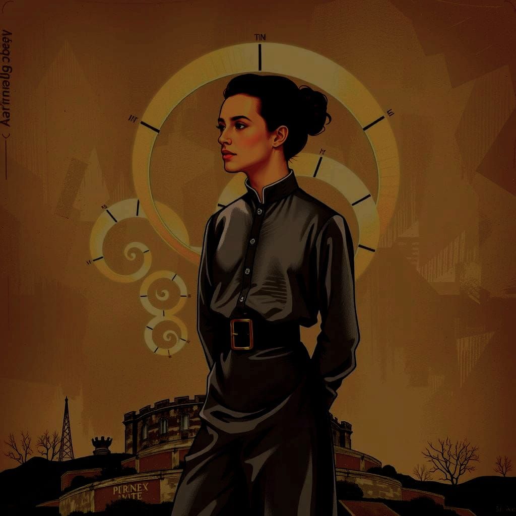 Abstract Geometric Curves in Digital Art