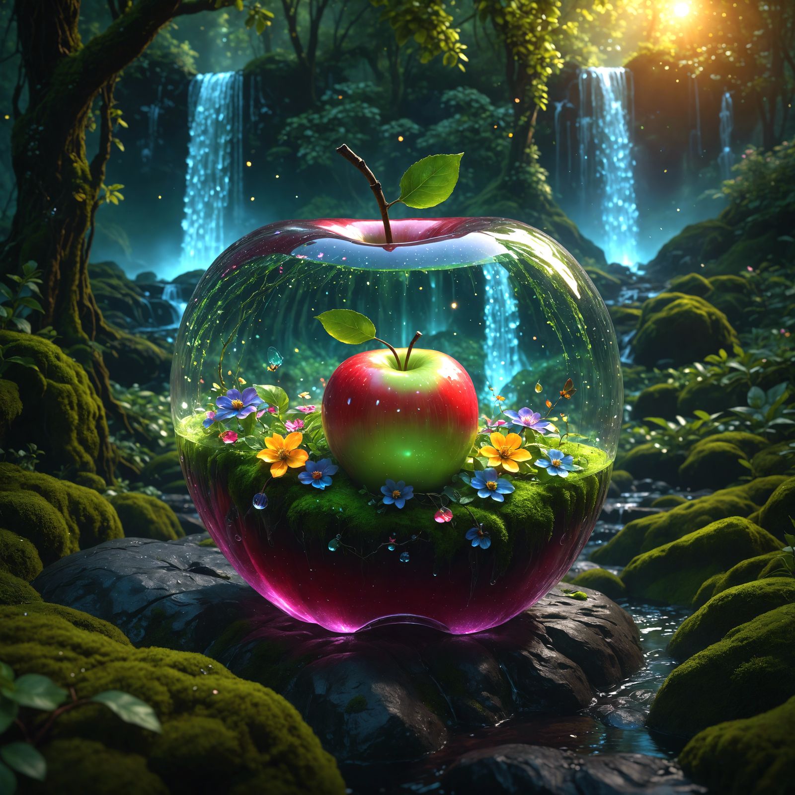 Glass Apple Reveals Magical Forest, Fantasy Concept Art