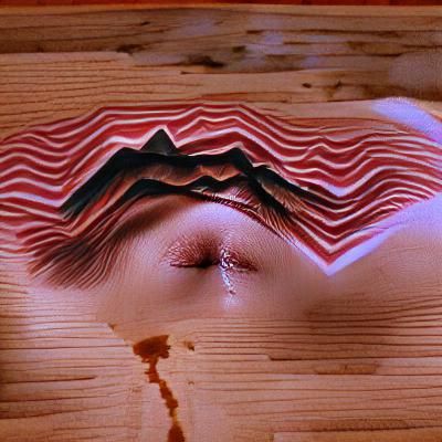 Serene Mountain Landscape in Dreamy Style