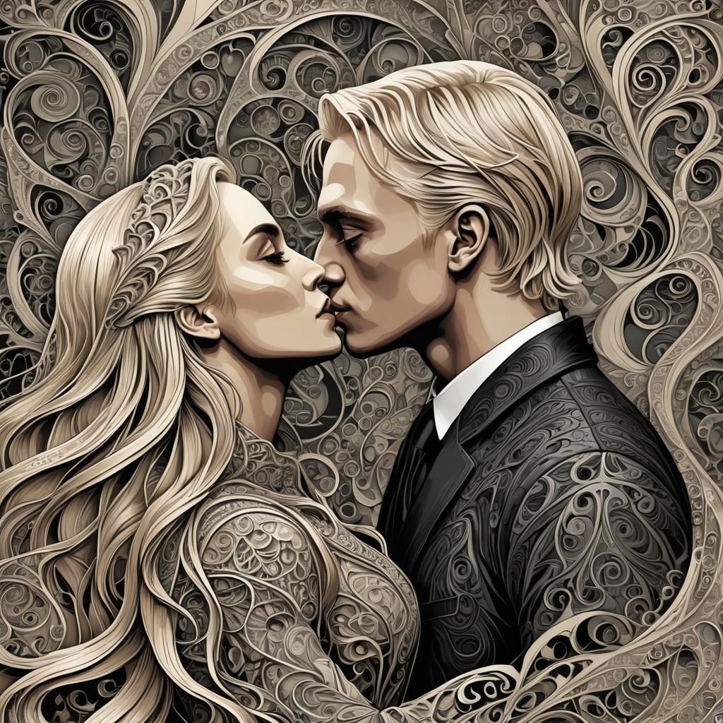 Draco Malfoy and Hermione Granger's Hogwarts Kiss