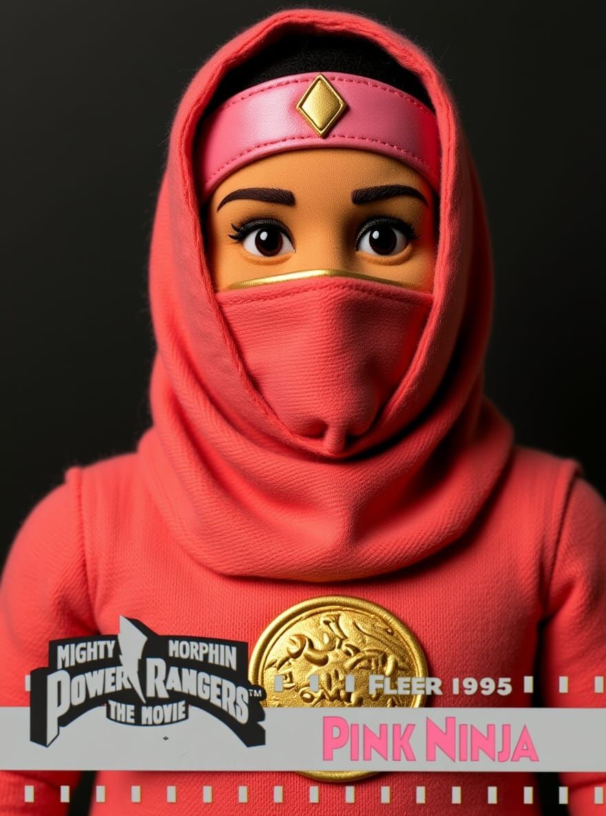 Felted Doll: Pink Ninjetti Kimberly - Power Rangers