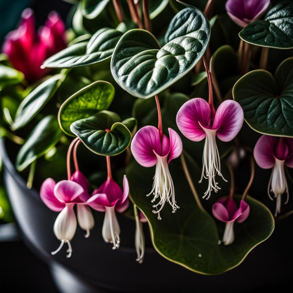 Hyperrealistic Houseplant Hybrid in Hanging Basket
