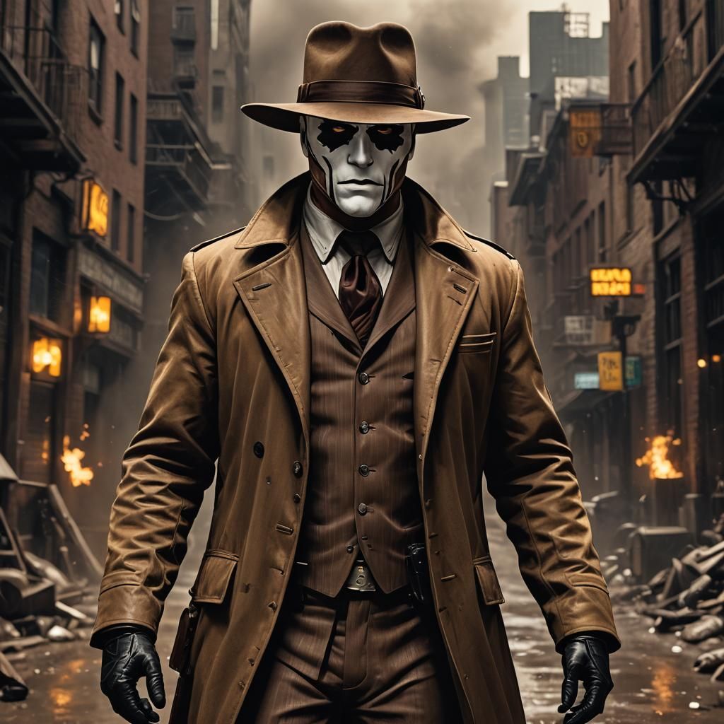 Rorschach as Western Sheriff Concept Art