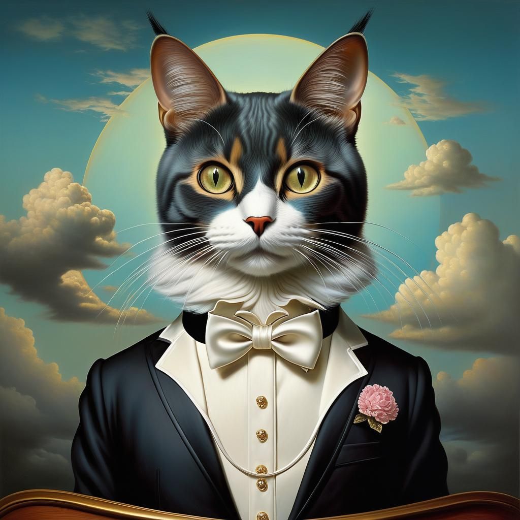 Handsome Surreal Cat