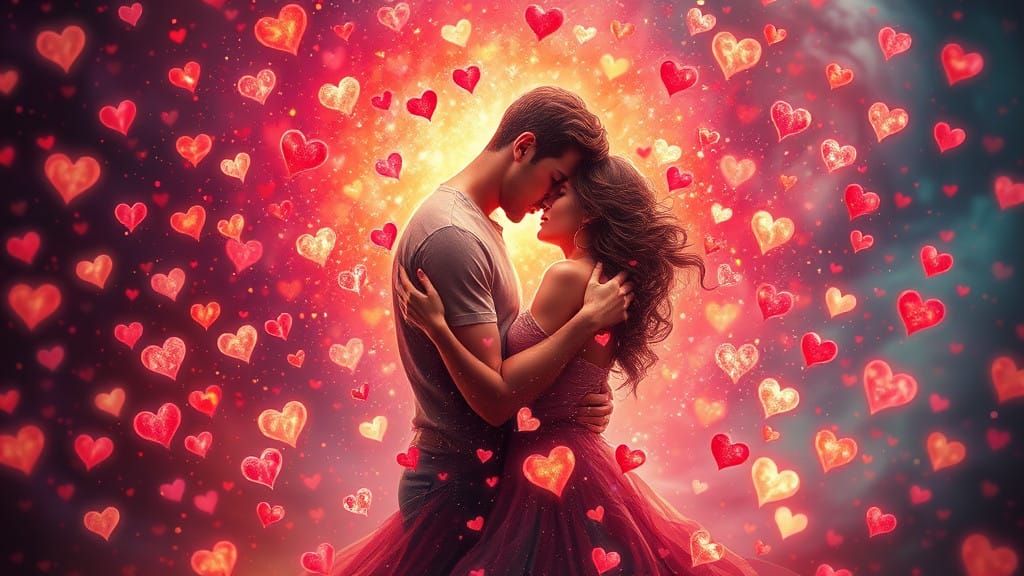 Ethereal Twinsouls in a Whimsical Heart Aura