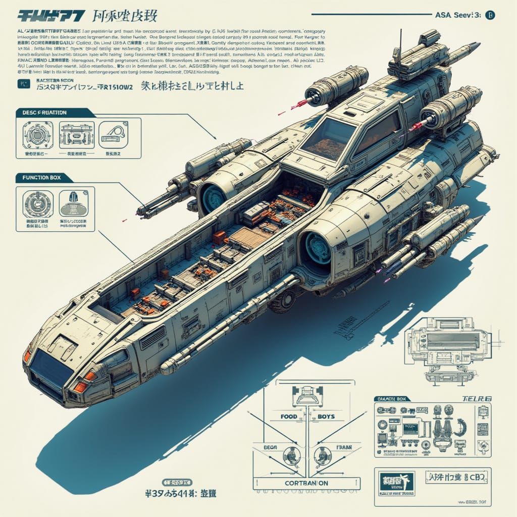 Mechanical Marvels: Futuristic Military Transport in Cyberpu...