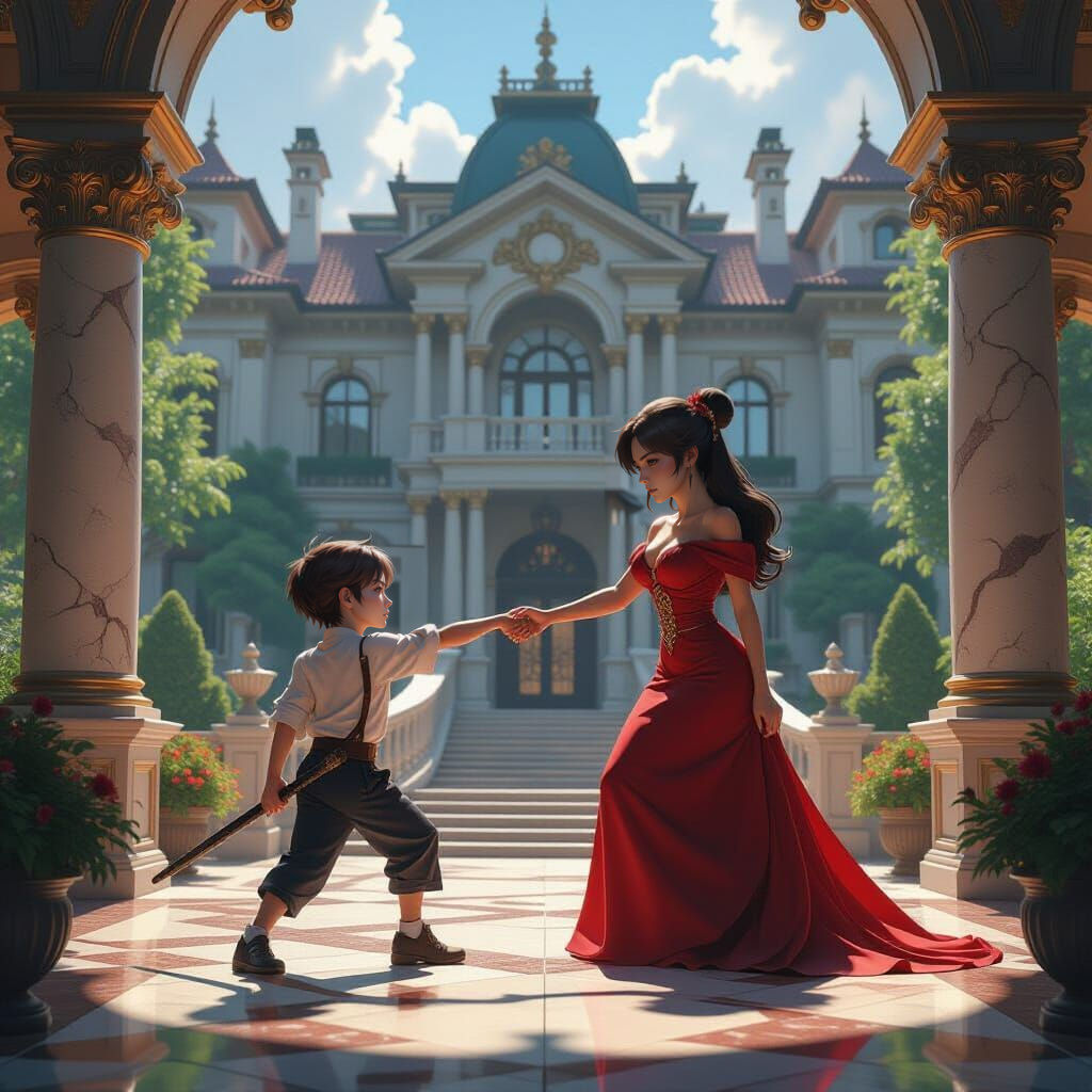 Mother and Son Achieve Dream Life in Grand Home