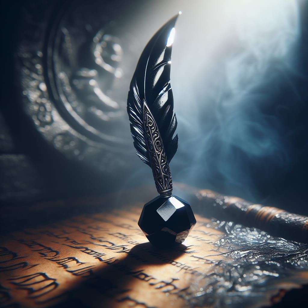 Mysterious Obsidian Quill