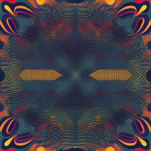 Abstract Glitch Art with Digital Artifacts