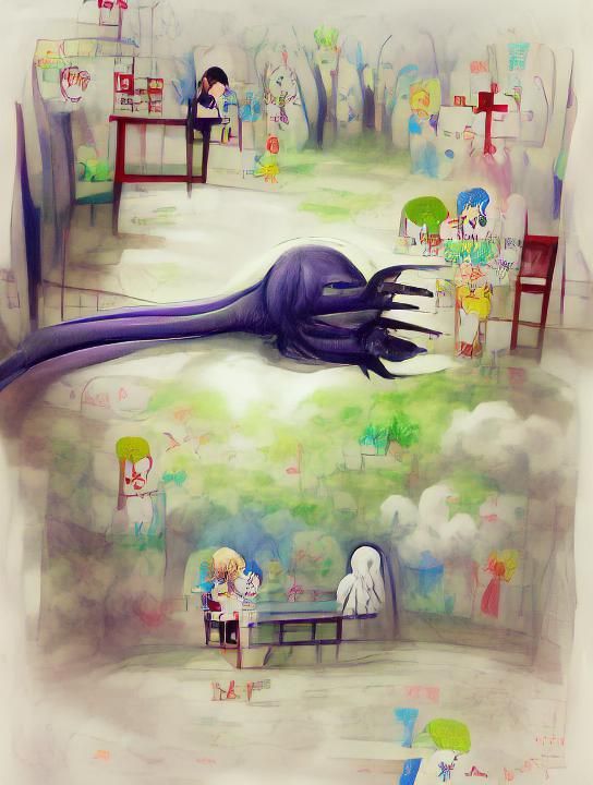 Whimsical Imaginary Friend Illustration