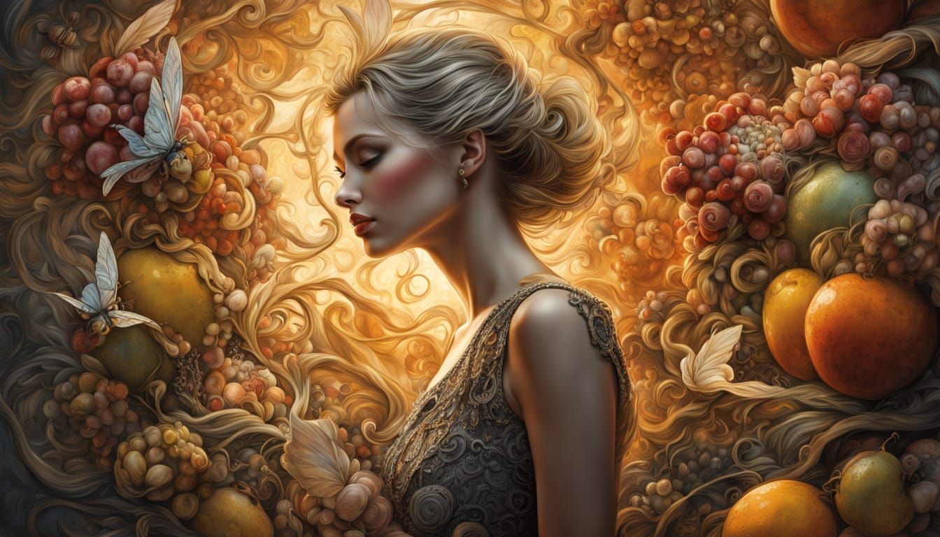 Psychedelic Farmstand with Glitch Art Effects