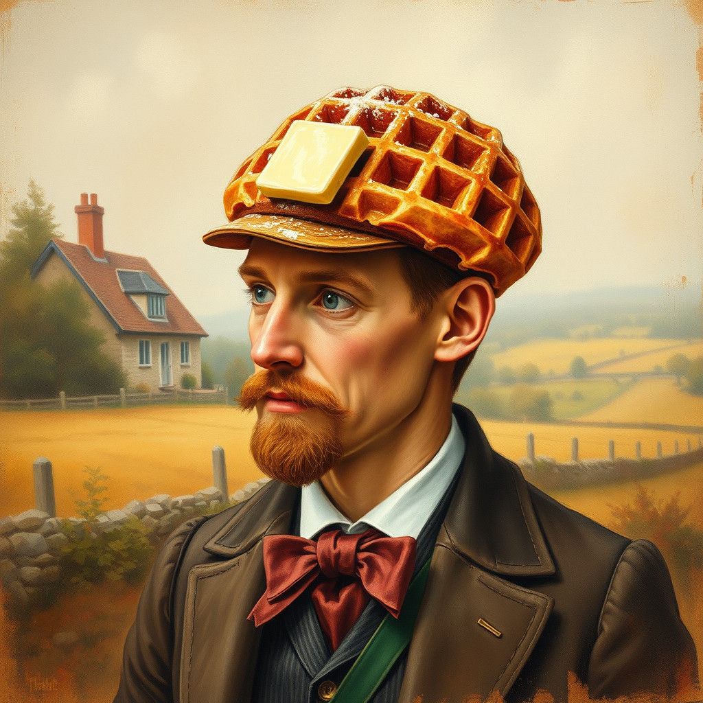 Charming English Gentleman in Waffle Derby Hat