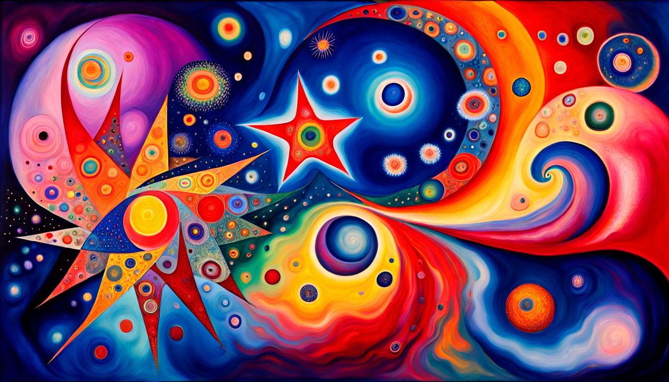 Cosmic Vortex Art: Celestial Maelstroms in Iridescent Plasma