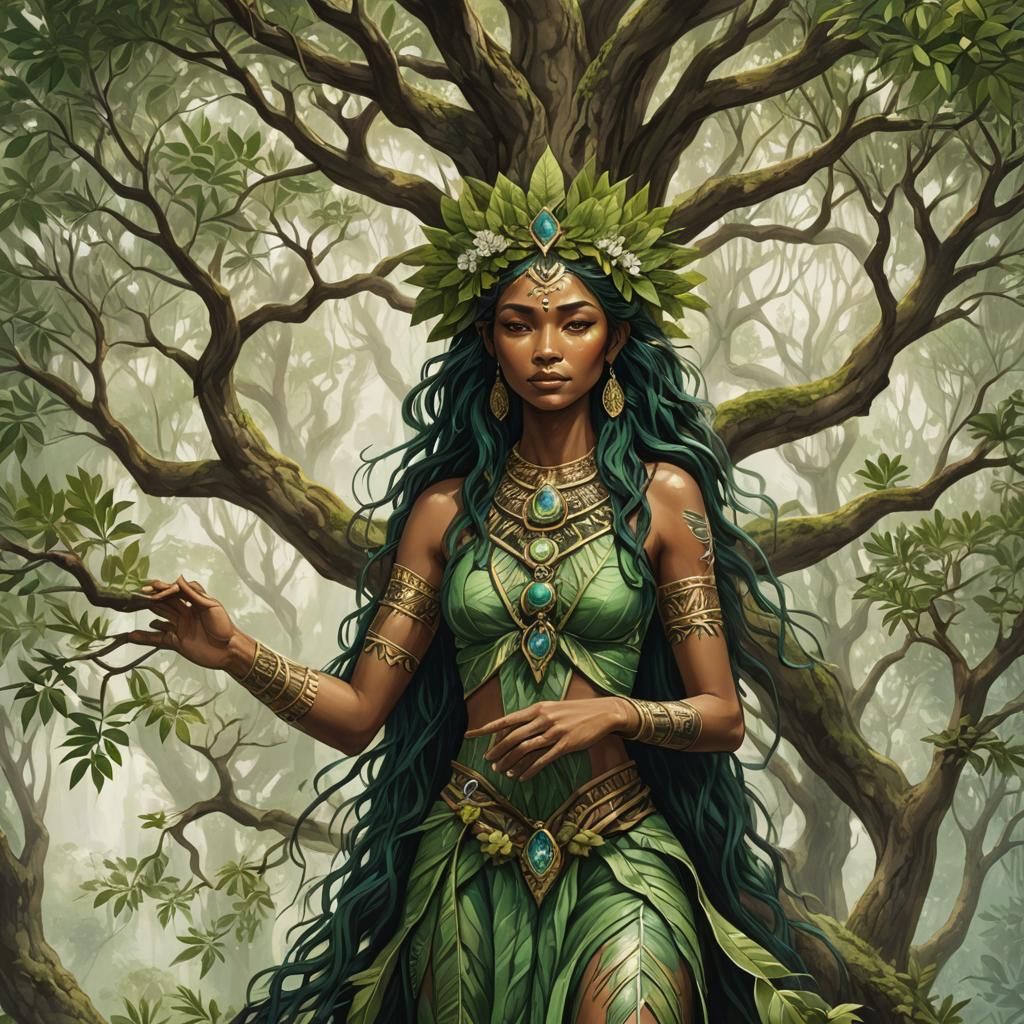Mahuika as a Tree Goddess