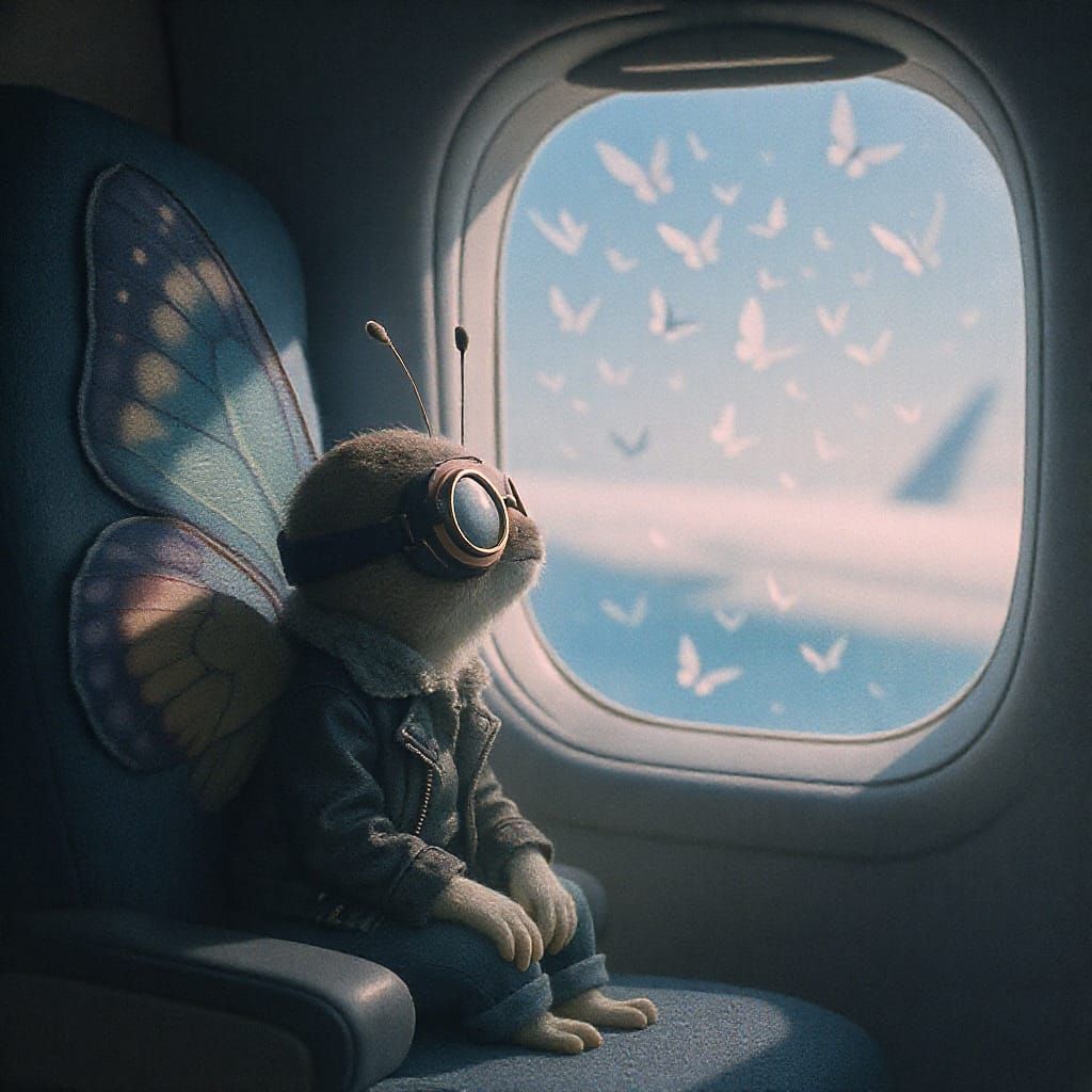 Butterfly Pilot Dreams of Flight Formation