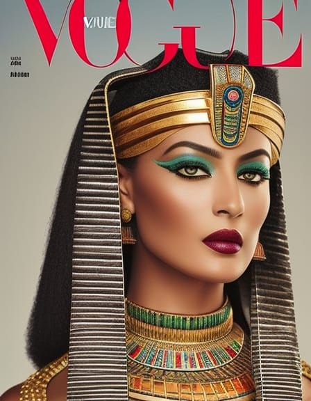 Egyptian Pharaoh Cover Editorial Vogue Magazine