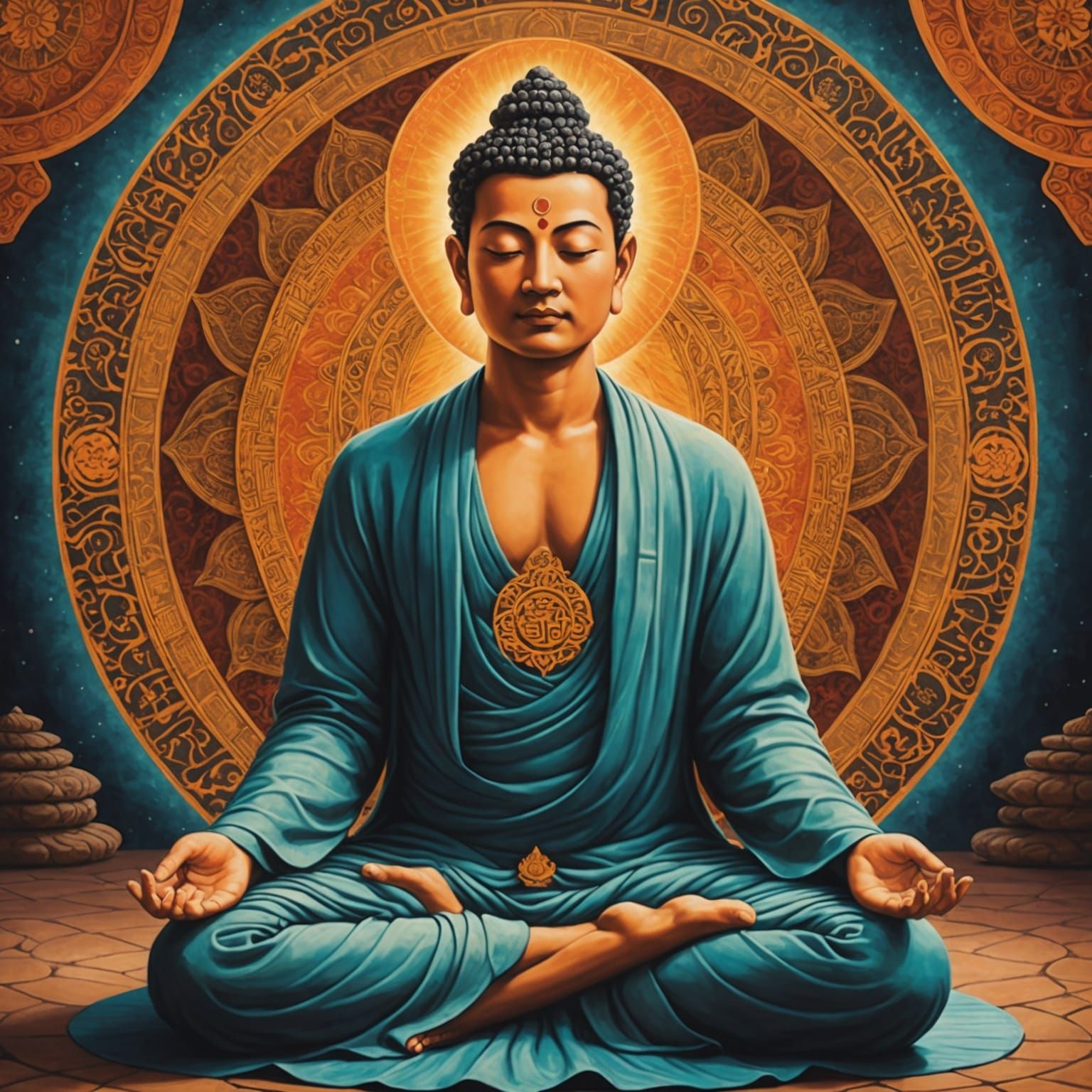 Enlightenment Through Meditation: A Karma Visualization