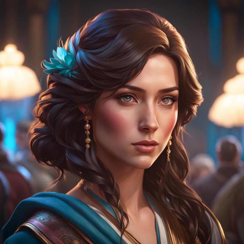 Hyperdetailed Portrait of Online Students on Artstation