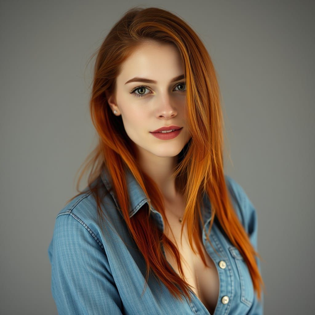 Portrait of a Red-Haired Woman