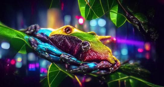 Cyberpunk Tree Frog V2.1
