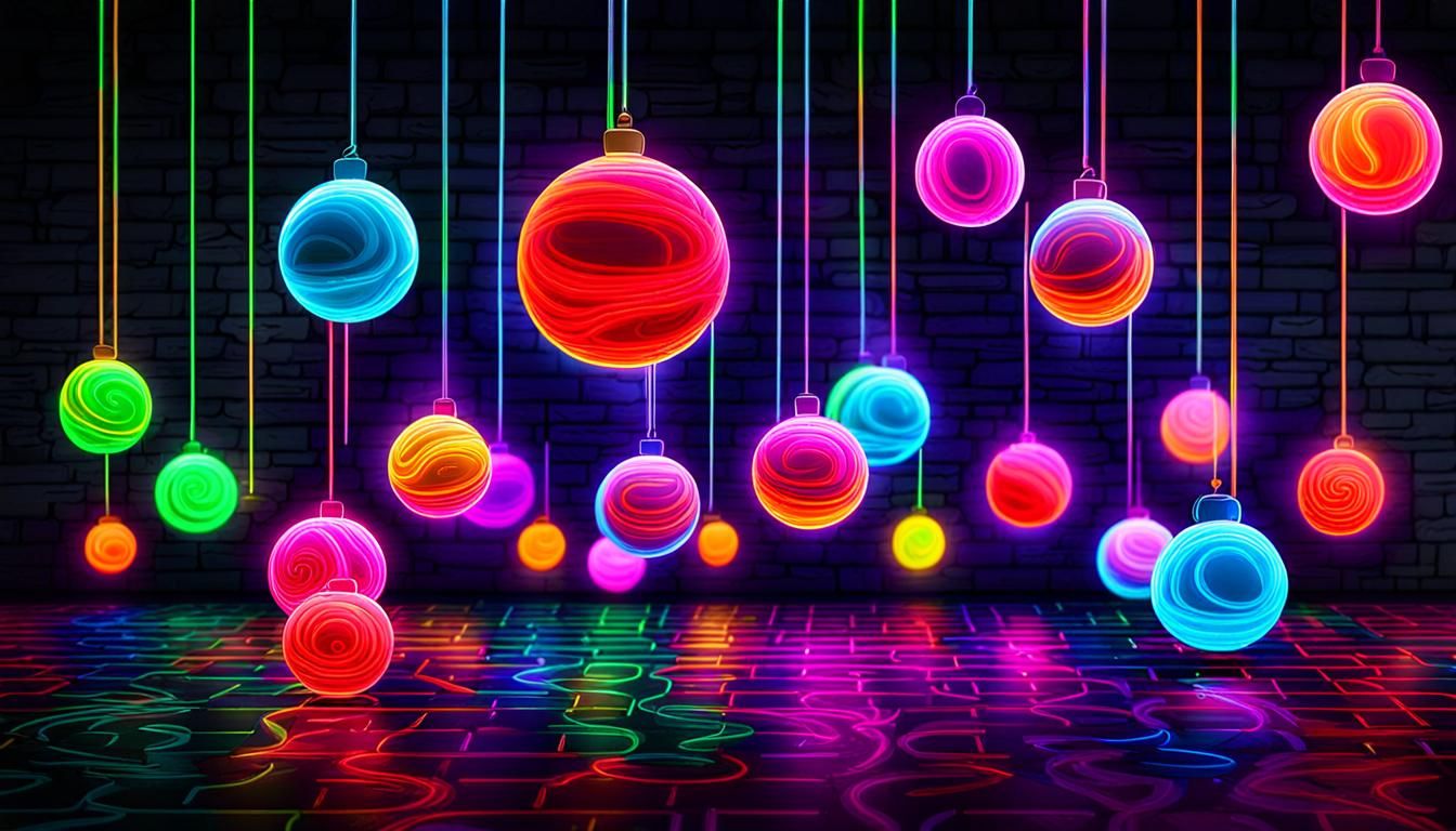 Mesmerizing Neon Orbs Glow in the Dark