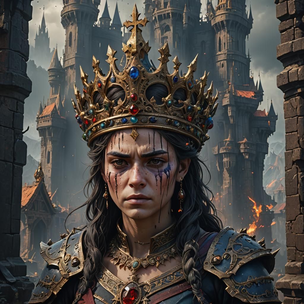 Scarred Princess: A Fantasy Concept Art Portrait